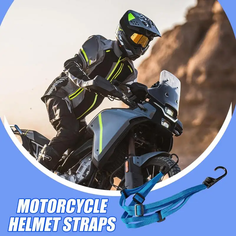 Motorcycle Helmet Strap Thickened Elastic Snowmobile Helmet Cord Motorcycle Straps Outdoor Adventure Accessories Bungee Cord