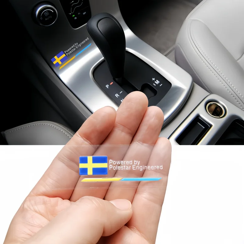 

Add Racing Style To Your Car, Perfect Embellishment Inside and Outside Swedish Flag Design Waterproof Vinyl Car Sticker