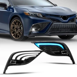 81482-06190 81481-06220 Led Fog Lights DRL Daylights for Toyota Camry 2021 2022 2023 Bumper Cover Lamp Daytime Running Lamp
