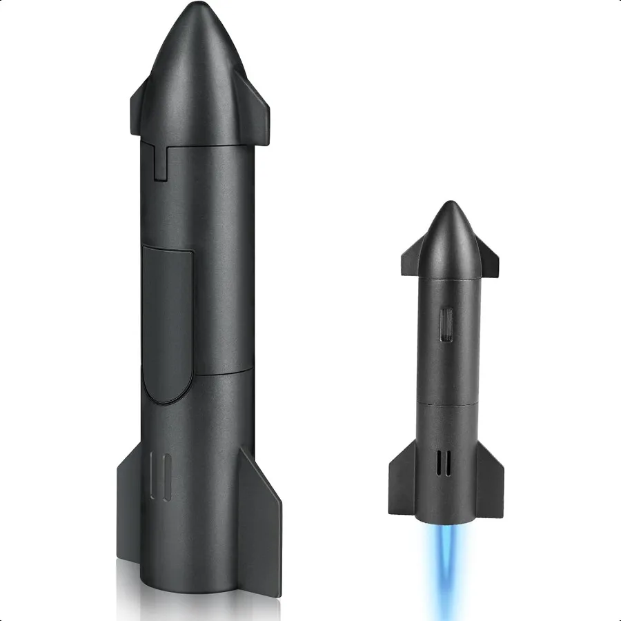 

Бутановая зажигалка в форме ракеты, кухонный фонарь, кухонные фонарики, мини-фонарик, зажигалки, бутановые многоразовые для Дня отца, дня рождения