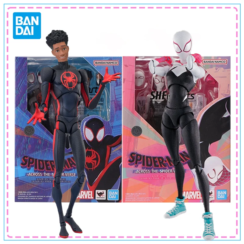 

Bandai S.H.Figuarts Pider-Man：Into The Spider-Verse Collection Model Kit Anime Action Figure Genuine SHF Finished Toys Gift