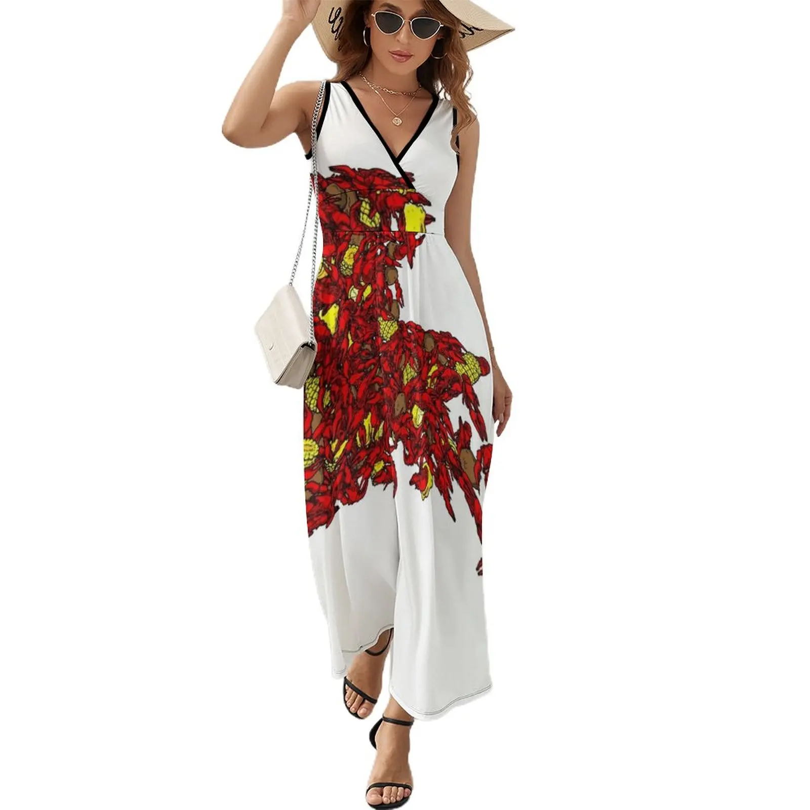 

Louisiana Crawfish Sleeveless Dress dresses for woman 2024 elegant dresses for women Women dresses summer