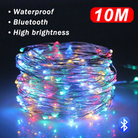 10M USB LED String Lights For Christmas Wedding Party Decoration Copper Silver Wire Garland Light Waterproof Fairy Lights