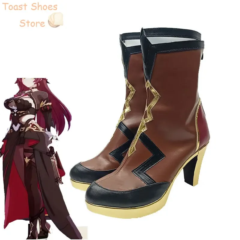 Honkai Impact 3 Eden Cosplay Shoes Game Cosplay Prop PU Leather Shoes Halloween Carnival Boots Costume Prop