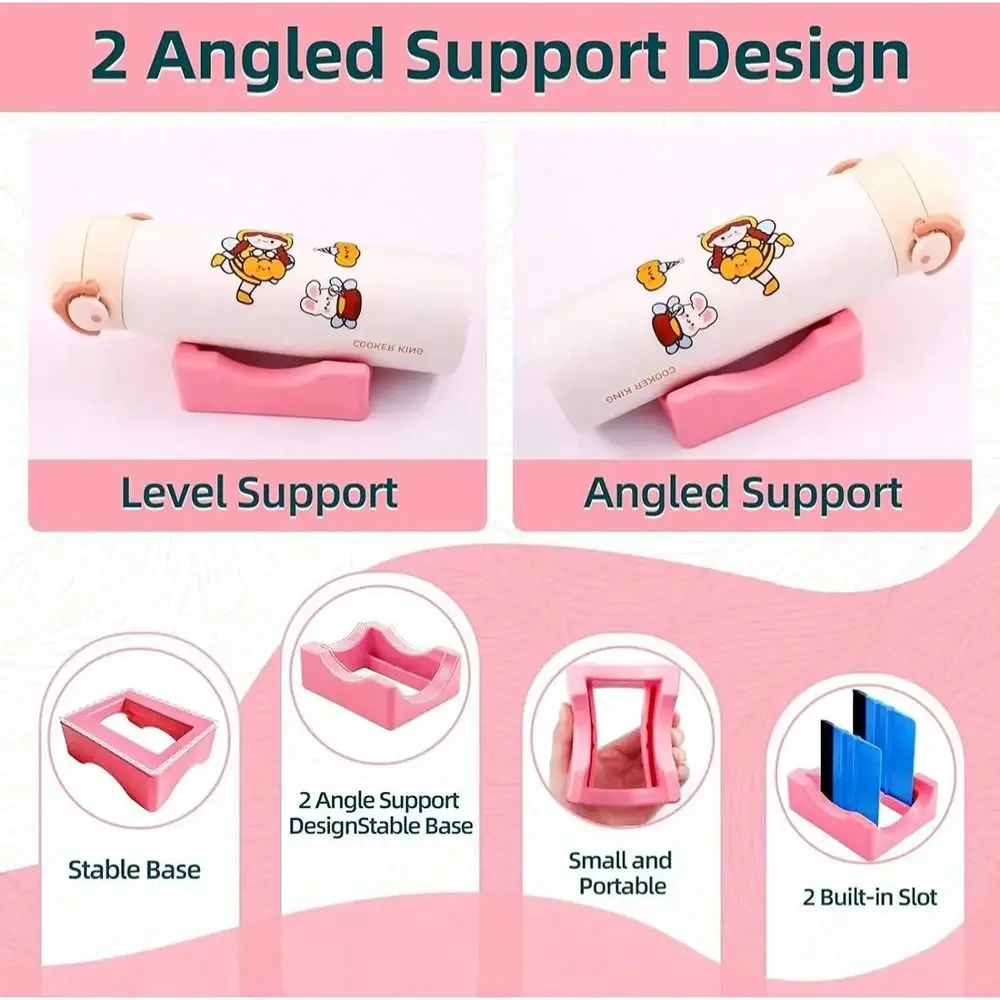 

Functional Silicone Cup Cradle Built-in Slot Small Tumbler Stand Non-Slip Tumbler Holder Cup