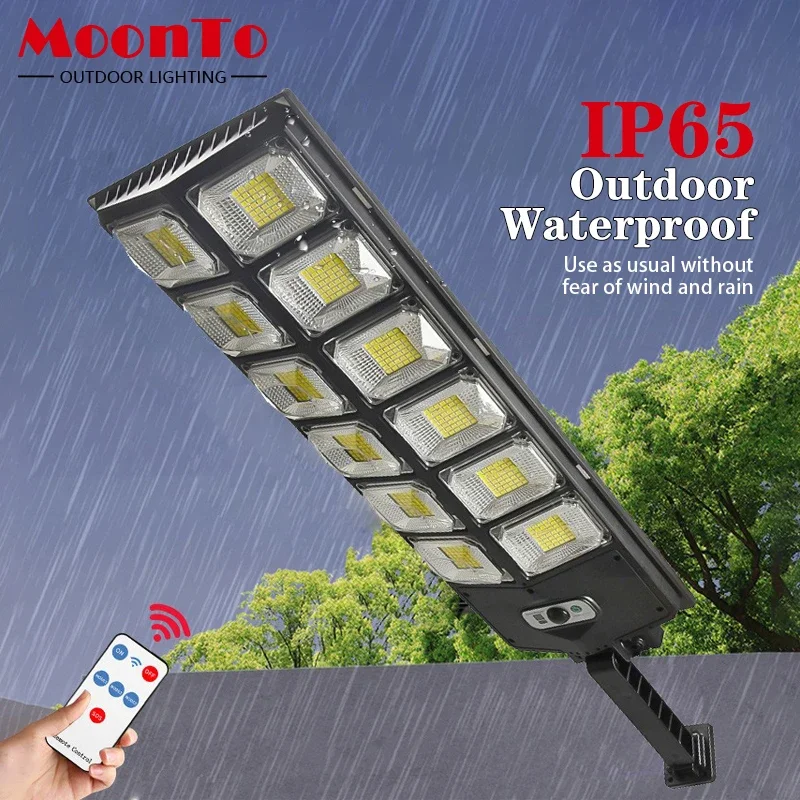 

Outdoor Solar Light LED IP65 Ultra Bright 60W-252W Waterproof Street Lamp PIR Motion Sensing Courtyard Light Garden Solar Lamp