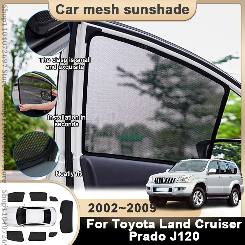 

Для Toyota Land Cruiser Prado J120 120 2002~2009 магнитный автомобильный солнцезащитный козырек лобовое стекло солнцезащитный козырек протектор переднего окна крышка
