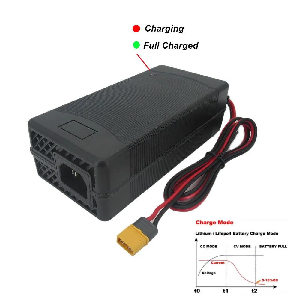 12V 18A Li-ion 3S Ebike Battery Fast Charger 12.6V 18A 20A 10.8V 11.1V 12 Volt Lithium Solar System RV Golf Cart Boat Charger