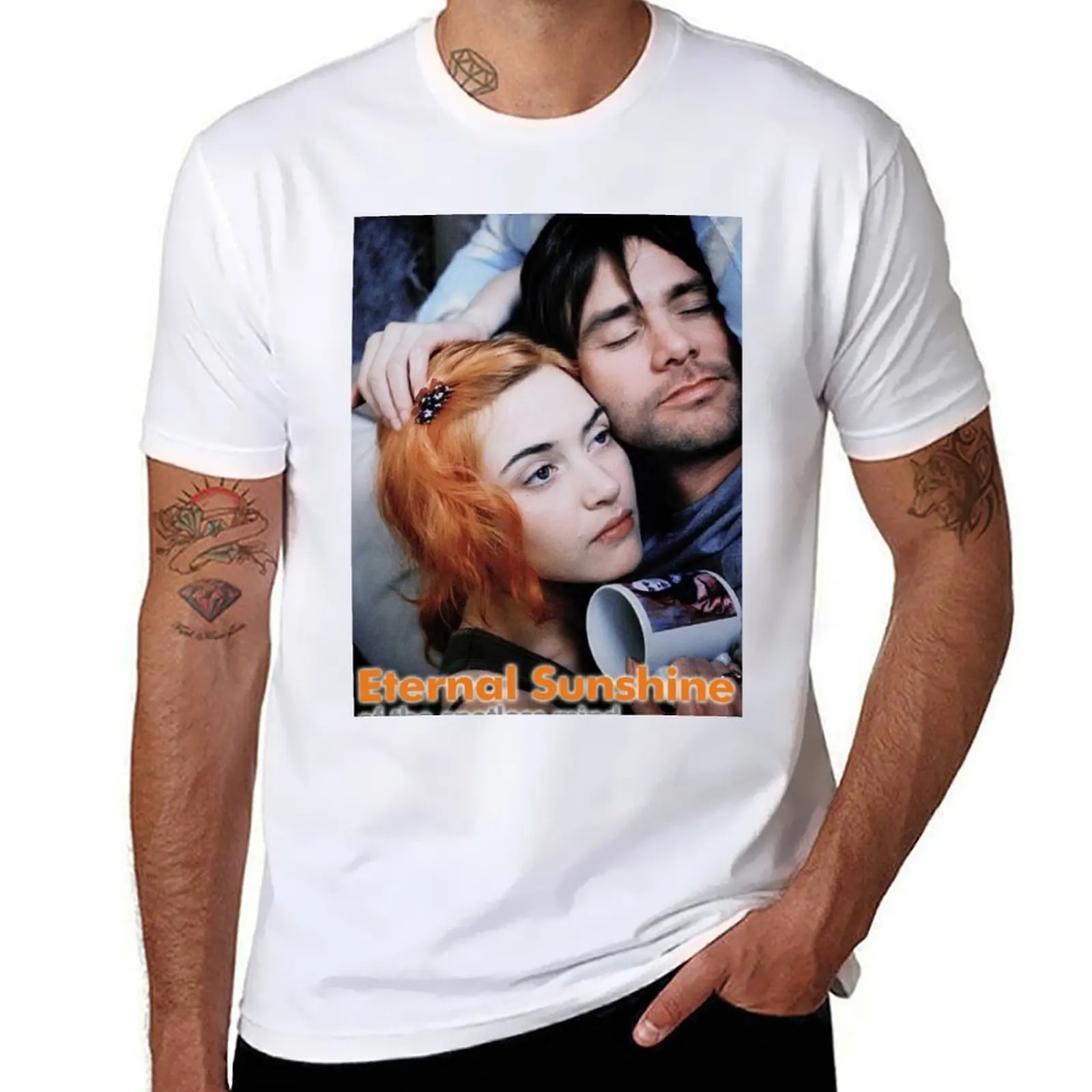 

t t SPOTLESS T-Shirt man shirt ETERNAL OF casual shirt man cotton THE MIND heavy MOVIE SUNSHINE