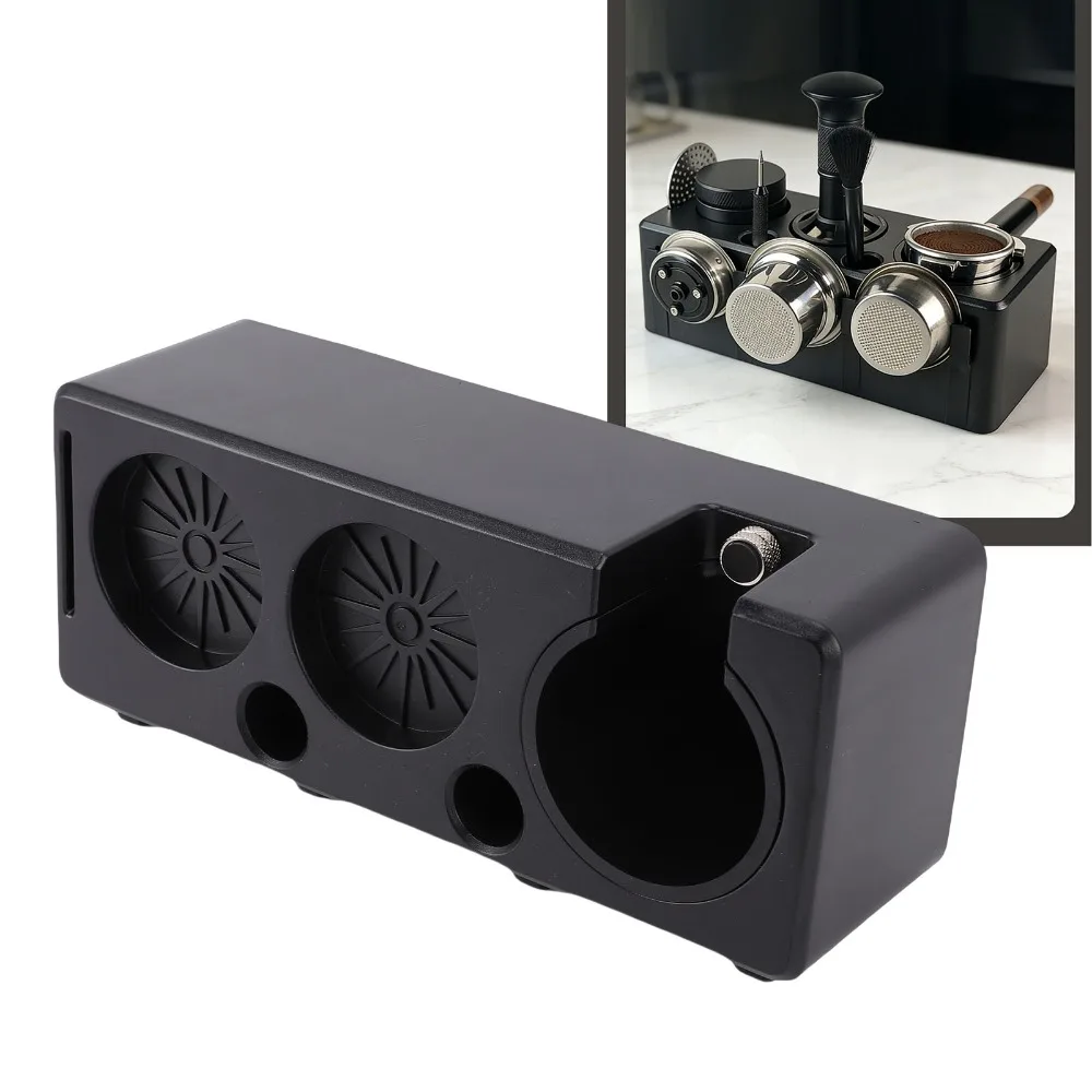 Multifunctional Design Coffee Tamping Station Stable Support Anti Slip Bottom Espresso Tamper Holder 51/54/58mm Compatible