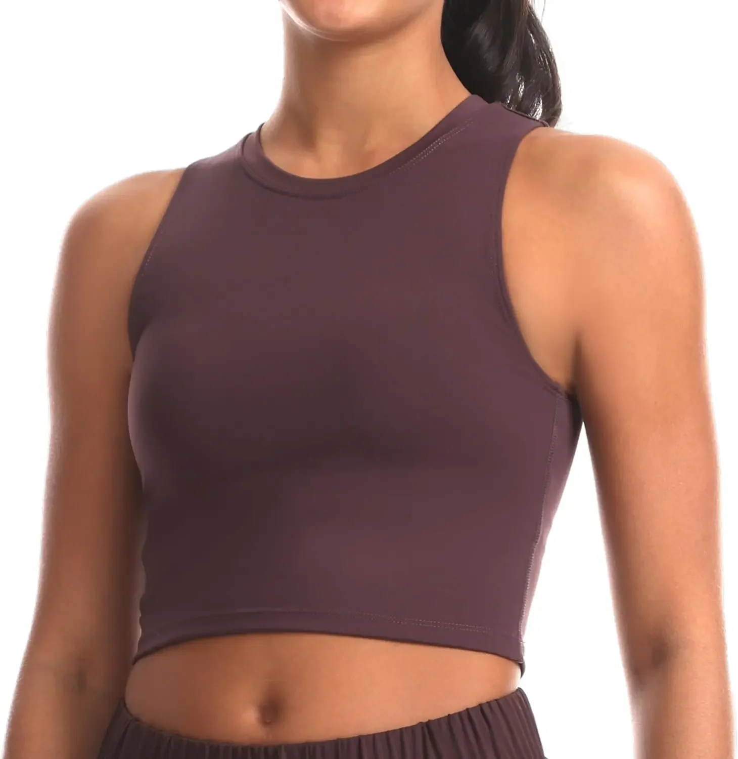 

Sports Bras for Women Removable Padded Athletic Yoga Running Crop Tops SleevelGym Workout Tops