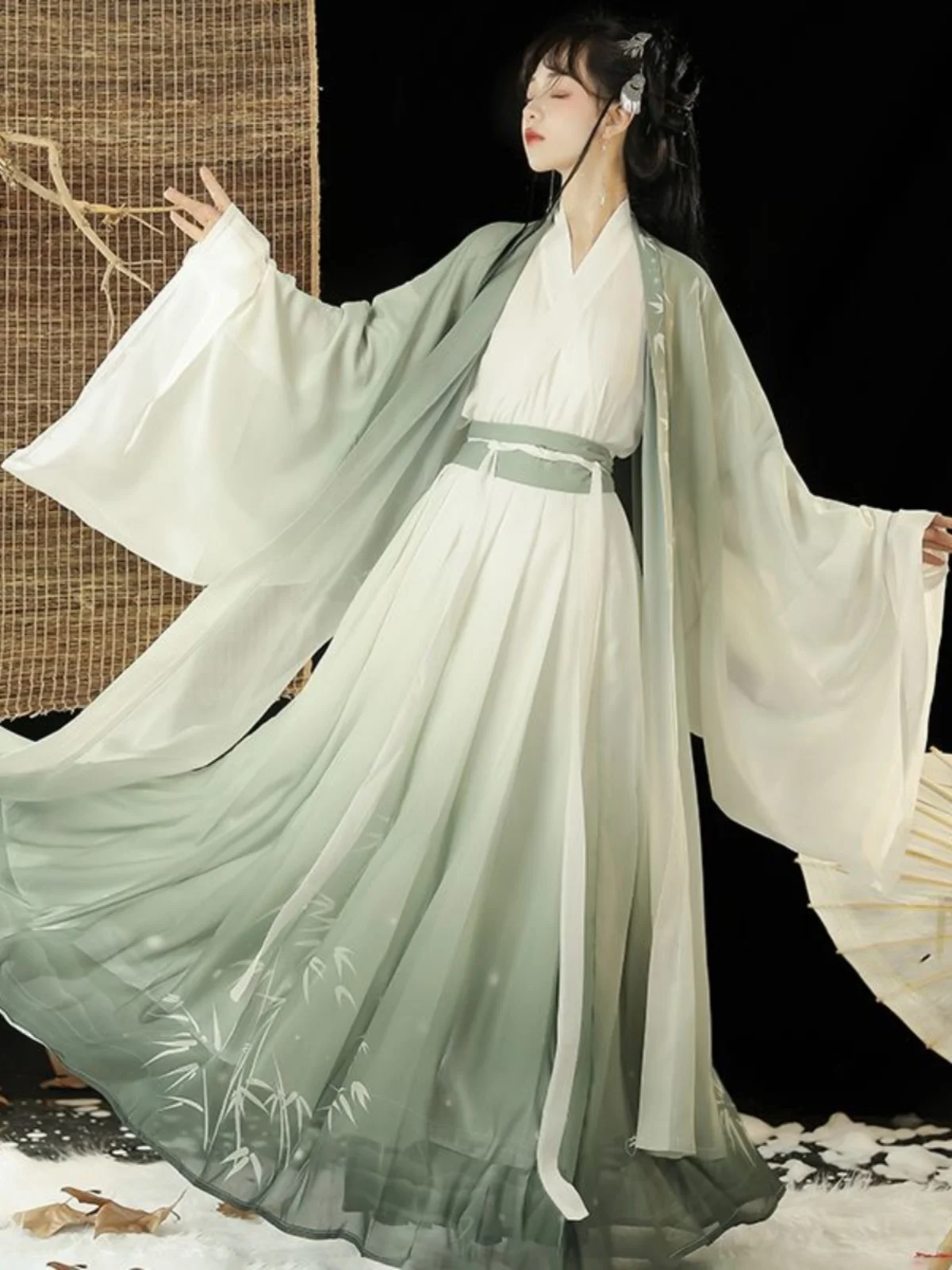 

Hanfu Chinese Traditional Han Clothing Spring, Summer, Autumn Fairy Flowing Style Suit