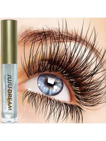Natural Dense Eyelash Essence - Nourishing formula to plump and curl eyelashes, eye makeup gel mascara