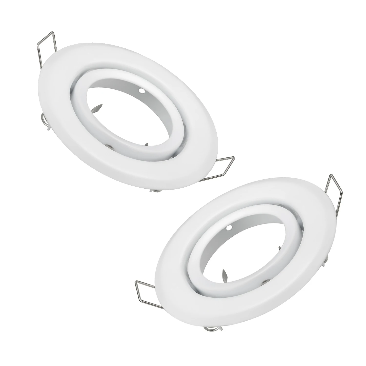 10pcs/lot Round Adjustable LED Ceiling Downlight Mount Frame Socket GU10/MR16/GU5.3 Bulb Holder Spot Lighting Fitting Fixture