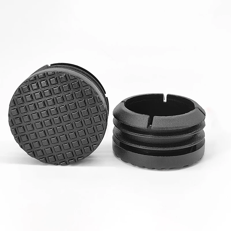 10pcs Black Square/Oval/Round Plastic Plug In Pipe Inner Sleeve Plug  Inner Plug Seal for Pipe Furniture XL-C-D Pipe Plug