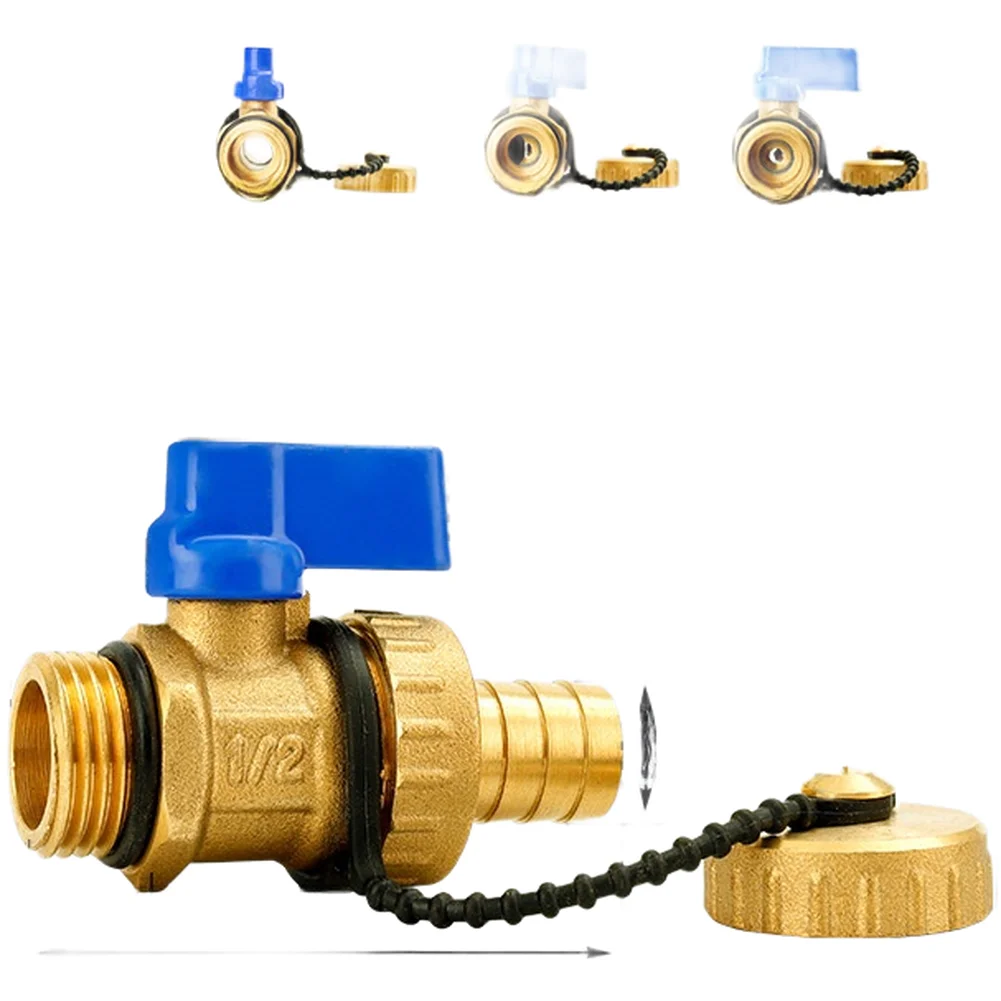 Brass Automatic Air Vent Valve With Drain For Radiator Underfloor Heating System G1/2 G3/4, For Underfloor Heating Maintenance