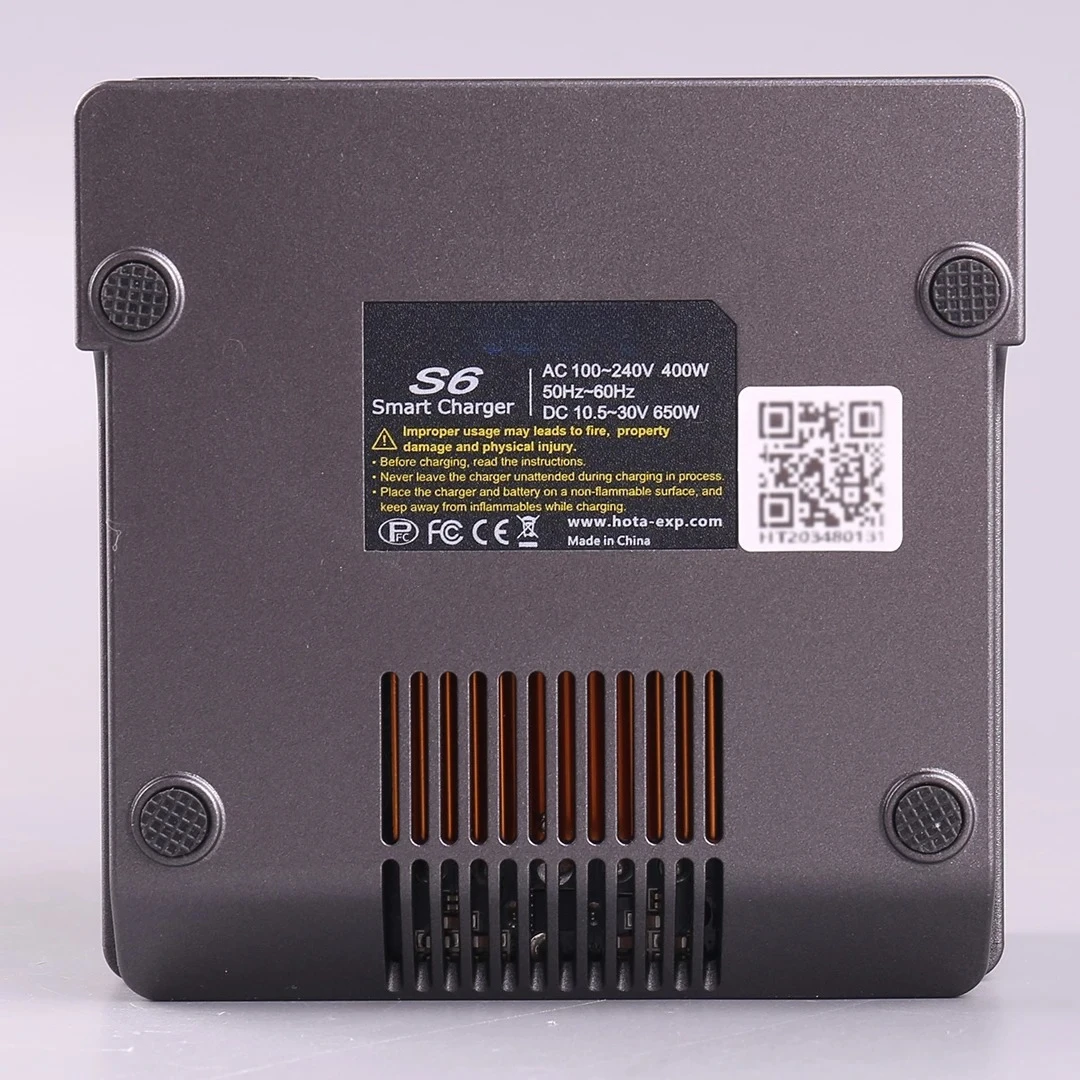 S6 model airplane intelligent balanced charger multifunctional dual channel high-power 650W drone RC lithium battery