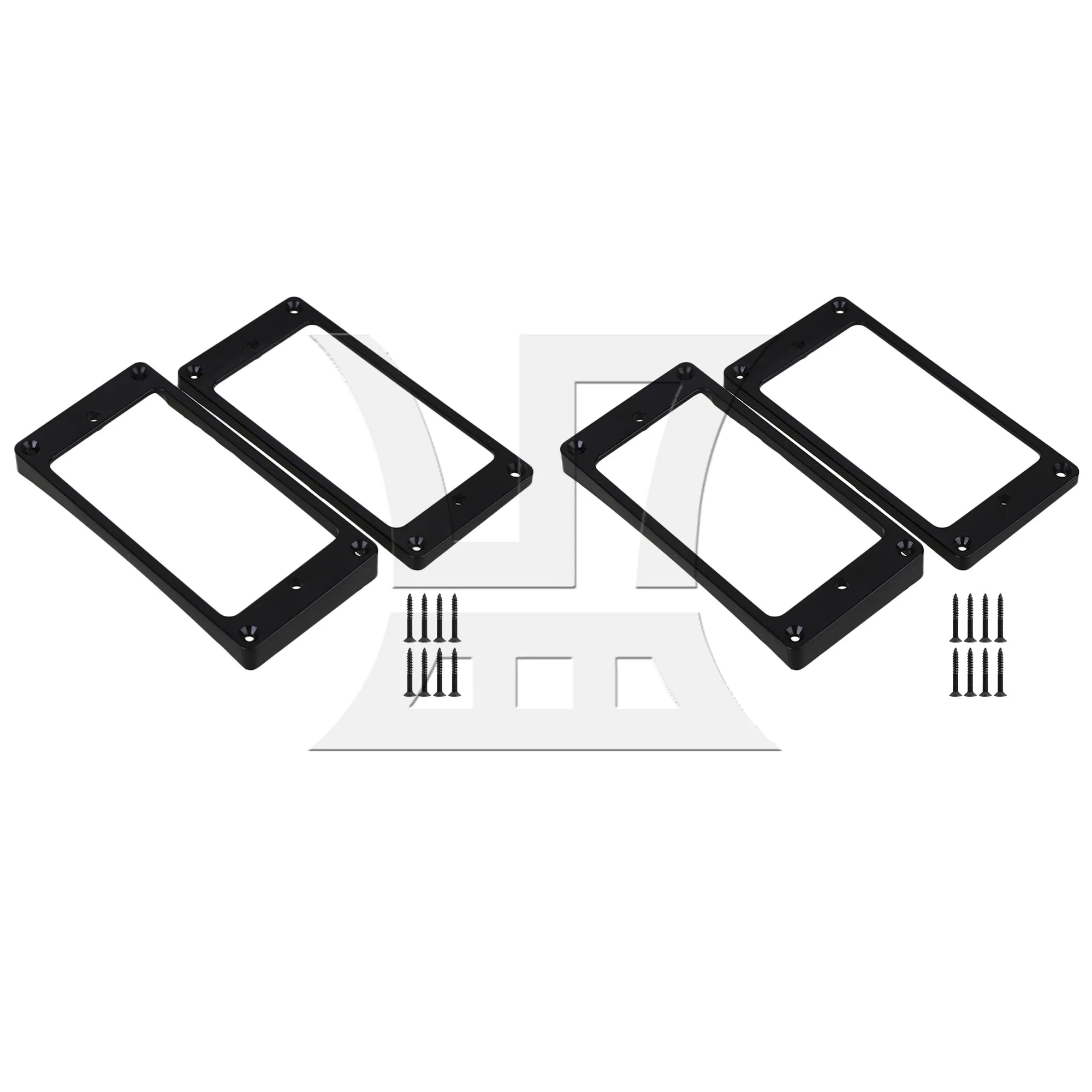 

4 шт. изогнутая монтажная рамка звукоснимателя для электрогитары 3,62x1,81 дюйма