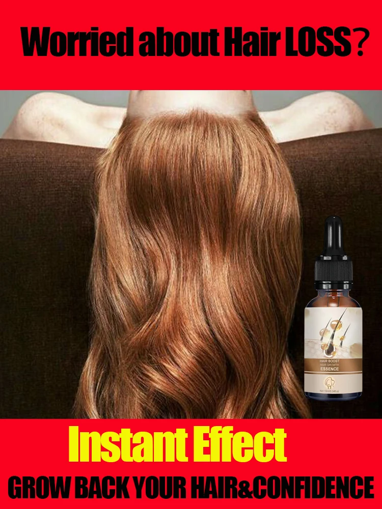 

Hair Growth Oil Products for Man Women Fast Regrowth Effective Baldness Repair Hereditary Anti Hair Loss Treatment