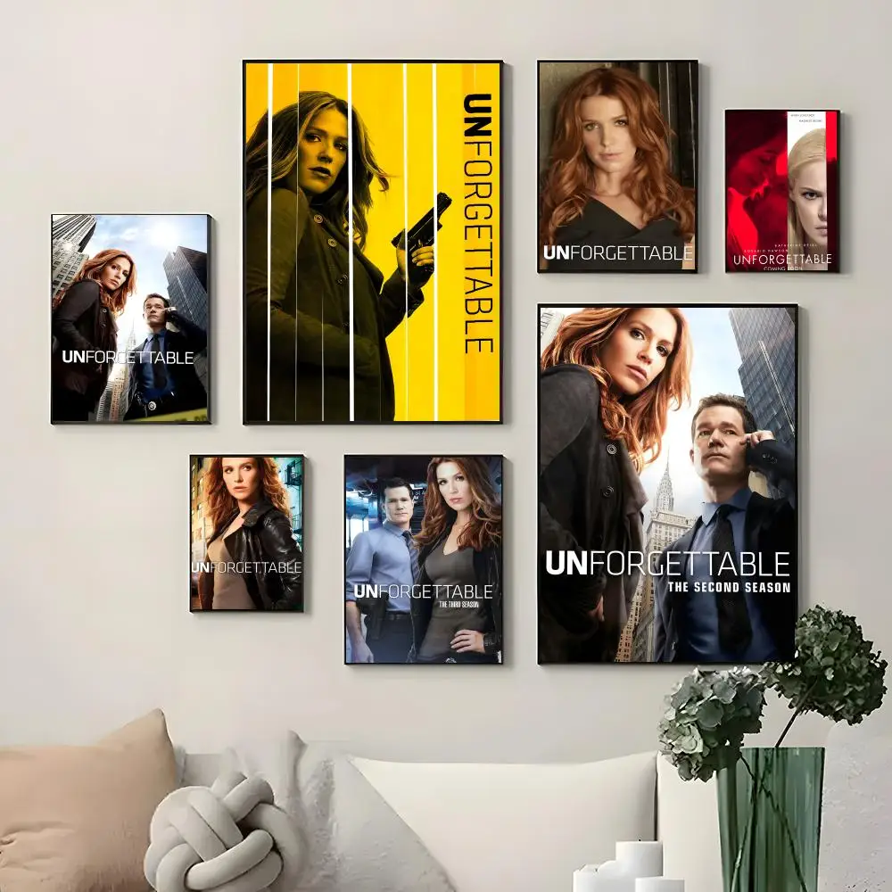 tv U-Unforgettable Poster Waterproof HD Wall Art Decal Self-Adhesive Aesthetic Decor For Home Living
