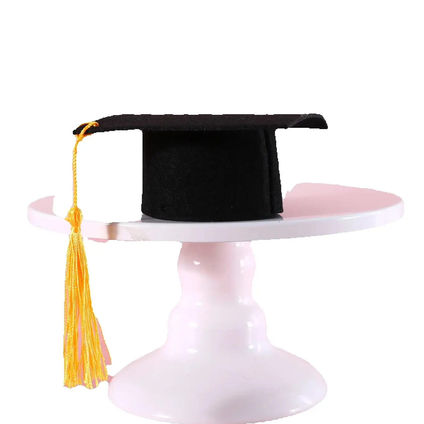 

2025 Pet Graduation Cap Tassel Cute Solid Color Hat for Dogs Cats Simple Style Photo Prop for Holiday Costume Accessory