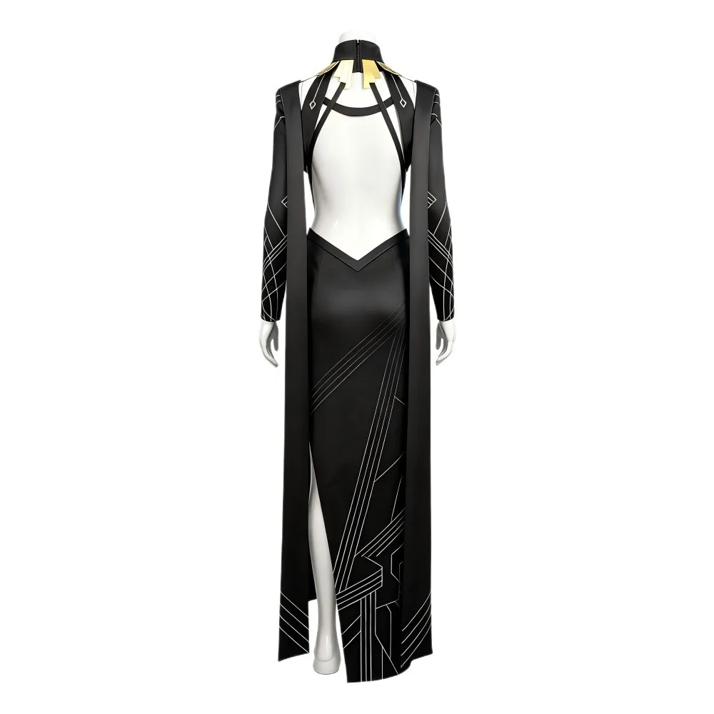 Game Clair Obscur Cosplay Lune Dresses Clothing Women Party Disguise Roleplay Female Halloween Costume Carnival Outfits Suits - view 5