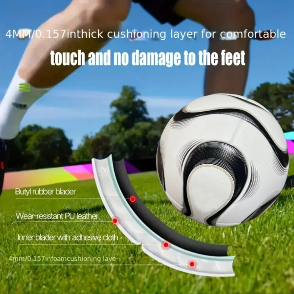 ﻿   축구공 공식 사이즈 5 PU 고품질 소재 무봉제 골 팀 야외 경기 축구 훈련 공