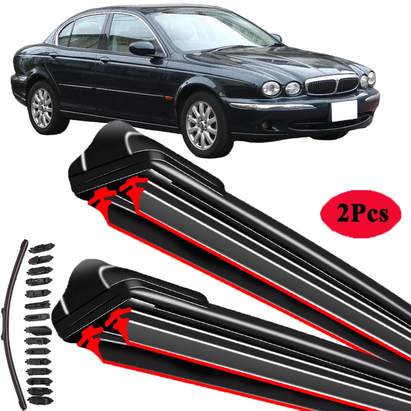 

For Jaguar X-Type X400 2001-2009 Car Windshield Wiper Blade Front Windscreen Brushes Washer Accessories Window Replacement Parts