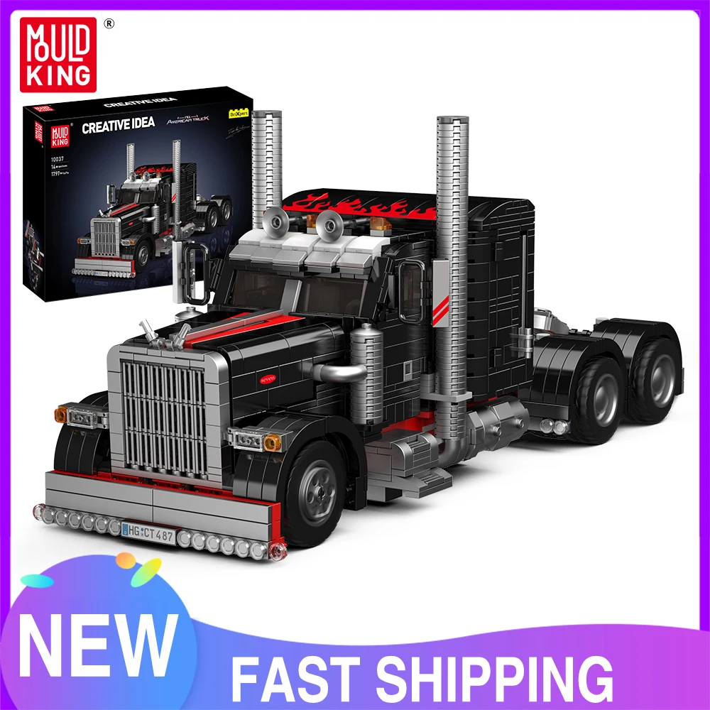 10037 – Mould King 10037 – Techniczne Samochodowe Zabawki, Zestaw Klocków do Budowy Samochodu, Edukacyjne Prezent Dla Dzieci na Boże Narodzenie