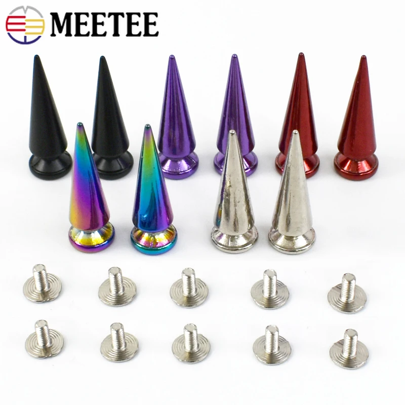 

5/10/20Pcs 13-30mm Metal Cone Studs Rivet Shoes Purse Screw Button Handbags Garment Punk Nail Leather Craft Hardware Accessories