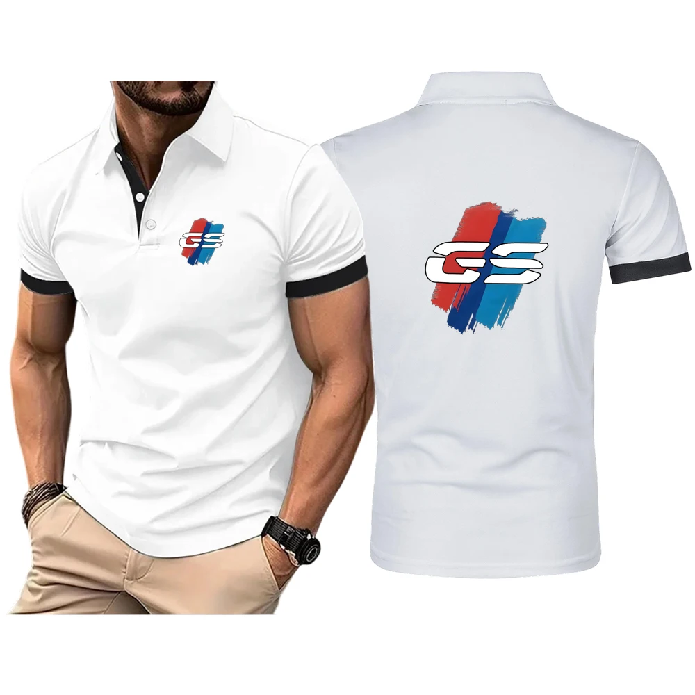 GS Adventure Motorcycle Natural Antibacterial Properties High End Luxury Lapel Collar Versatile Breathable Polo Shirt