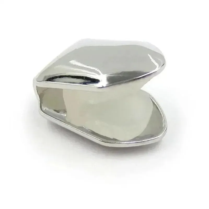 1/2/3/4Pcs Unisex Double Hollow Fangs Grillz Hip Hop Smooth Dental Grills Jewelry Tooth Caps Gift For Teeth Braces - view 4