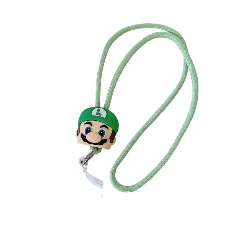 Super Mario Bros Phone Lanyard Anime Anti-lost Lanyard Strap Phone Safety Tether Keychain Chain Rope Cartoon Card Holder Strap