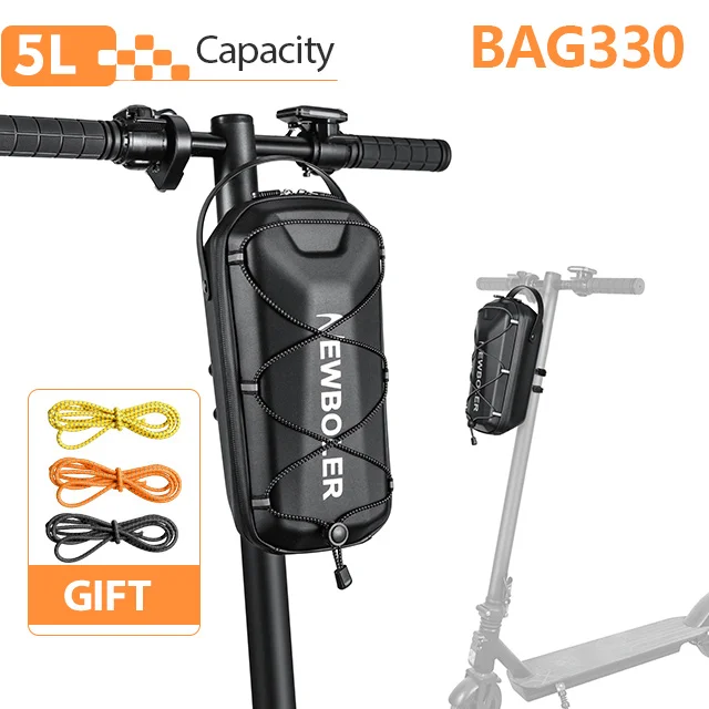 NEWBOLER 3L/5L Elektroroller EVA Hartschalen-Hängetasche Kopfband Faltbare Elektrofahrrad Schnellverschluss Elektroroller-Tasche