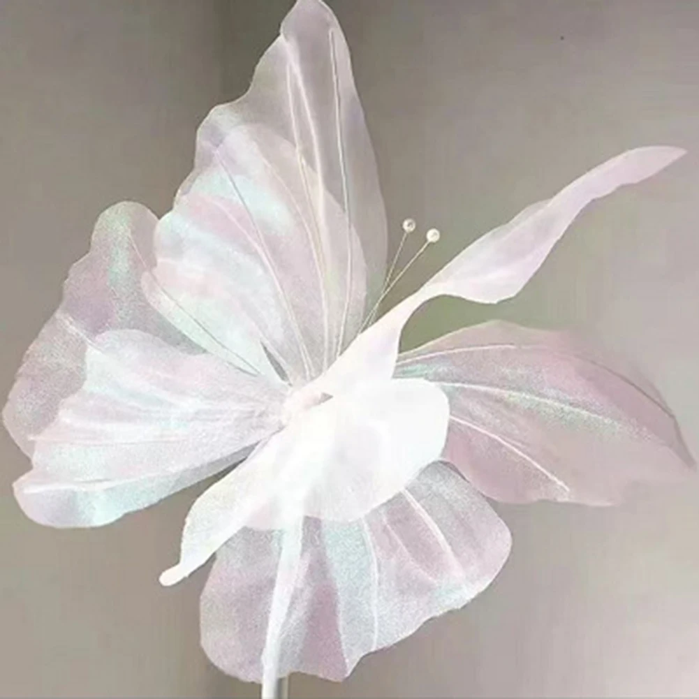 Simulation 3D Schmetterling Seide Romantische Schmetterling Für Geburtstag Hochzeit Party Im Freien Fotografie Fenster Hintergrund Prop Dekoration