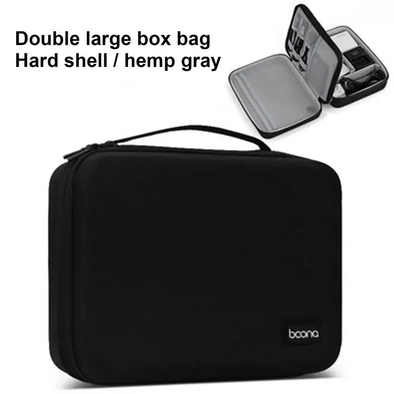 Digital Cable Storage Bag Zipper USB Data Wires Bag Organizer Electronics Accessories Case For Cord Charger Earphone Gadget