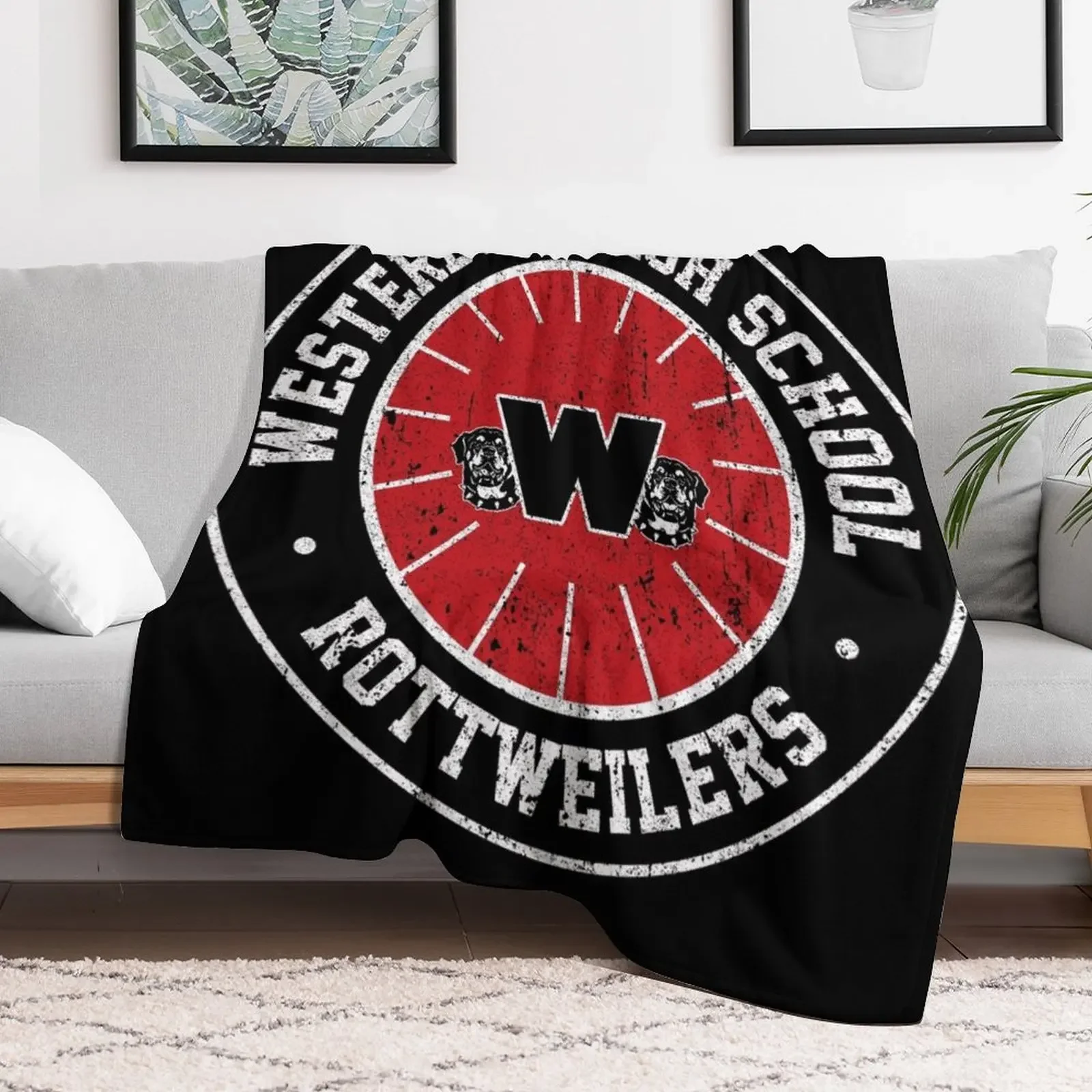 Westerburg High School Crest (Heathers) Variant Throw Blanket Anti Shedding Soft Fuzzy Blanket for Home