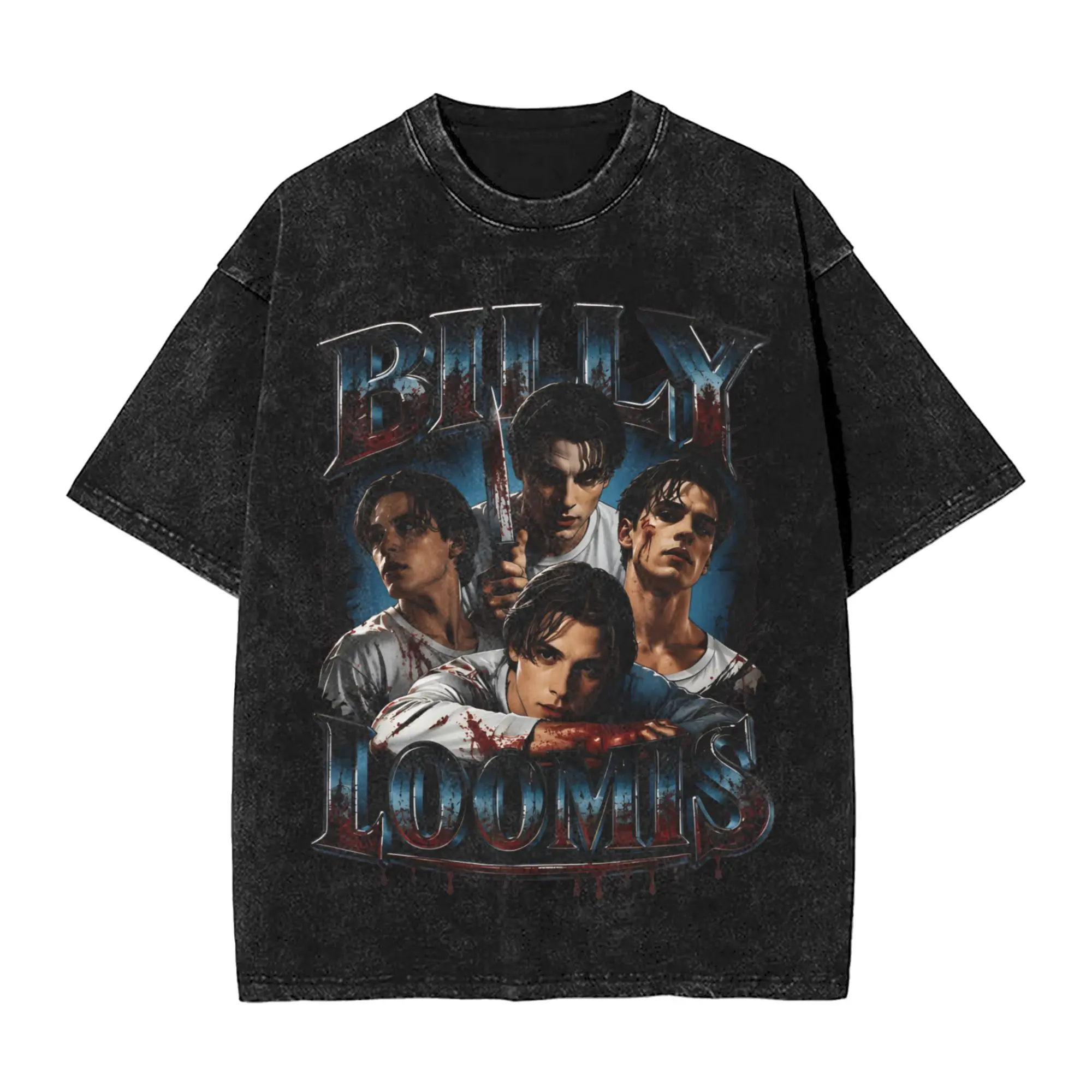 Billy Loomis  T-Shirt ScreamMovie Simple T-Shirts Short-Sleeve Y2K Funny Tops Summer Cotton Crewneck Oversize Top Tees