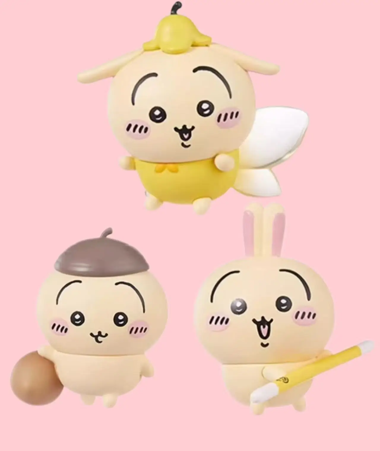 Chiikawa Usachi Happy Friends - Wróżka Kwiatowa Xiaoba, niespodzianka w pudełku, prezent dla dziewczynek, prezent urodzinowy, prezent świąteczny.