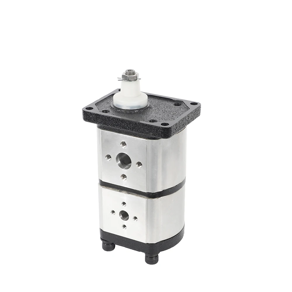 KGP2/2E2‑FB Double Tandem Aluminium Hydraulic Gear Pump High Pressure Dual‑Stage Oil Pump For Agricultural Machinery