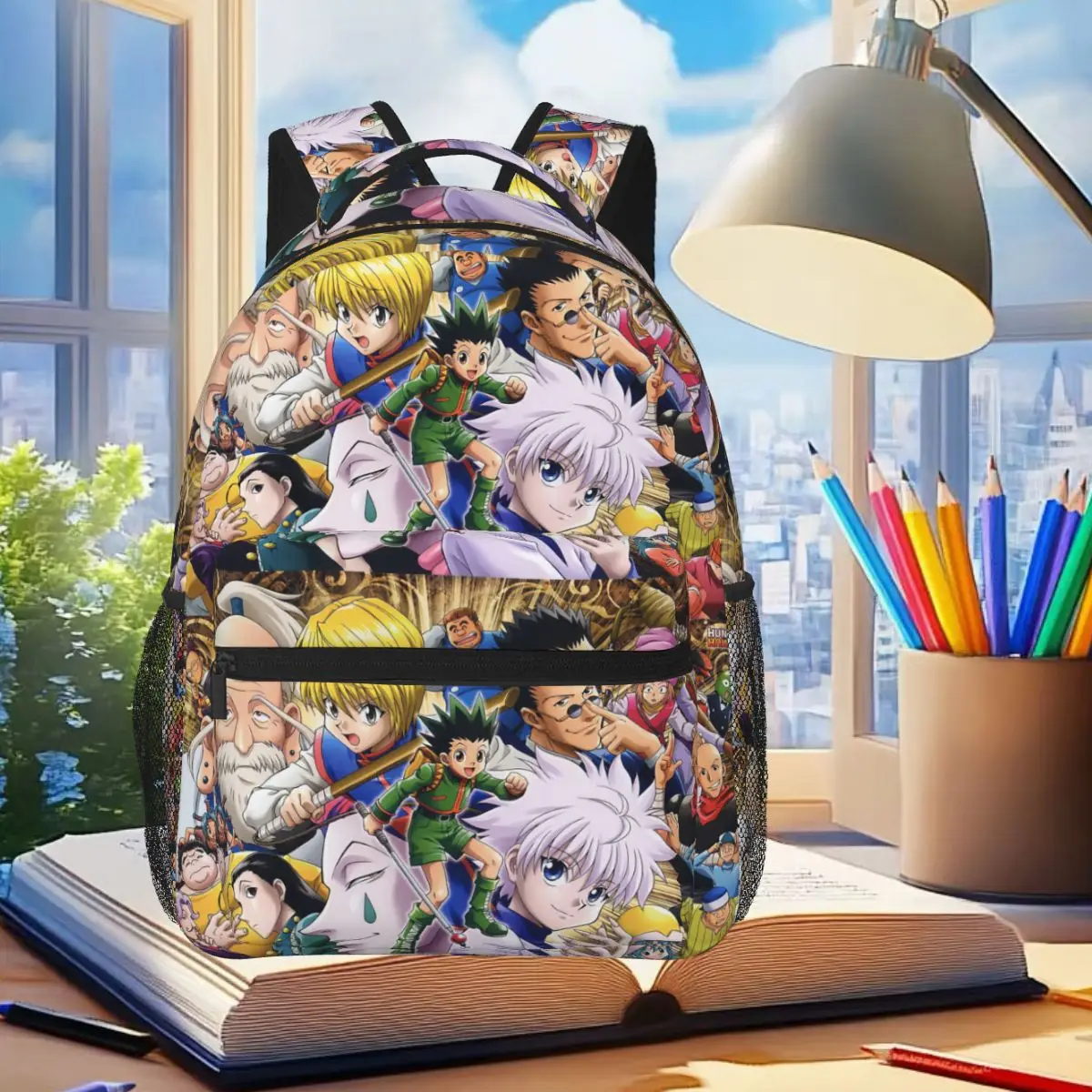 Anime Hunter X Hunter Phantom Troupe Backpack Student Boys Girls BookBag Children School Bag Laptop Shoulder Bags for Men Women