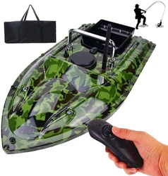 500M RC Fishing Bait Boat with Bag 2 Motors Night Light Lure Remote Control Fishing Ship One Key Fixed Speed Cruise