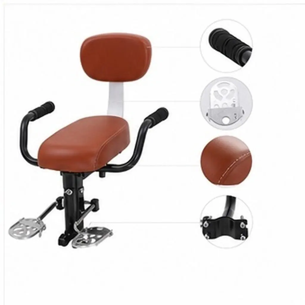 1Set Comfortable Mountain Bike Rear Seat Cushion Anti Slip Backrest Padded Saddle Attachment Outdoor Passenger Bike Accessories