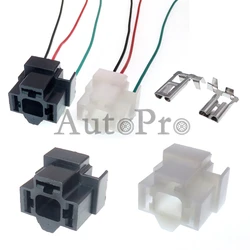 1 Set 3 Hole AC Assembly Automobile H4 Headlights Unsealed Wire Socket With Terminal Auto Modification Connector Accessories