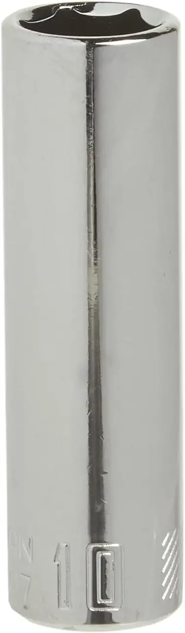 Deep Socket, Metric, 1/4-Inch Drive, 10mm, 6-Point (CMMT44407)