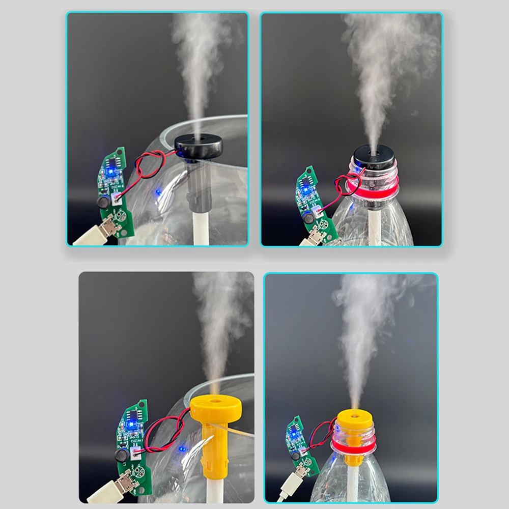 DIY USB Half-Circle Circuit Board Humidifier Fogger Atomization Big Mist Sprayer เมนบอร์ดฟิล์ม Oscillating Mist Maker