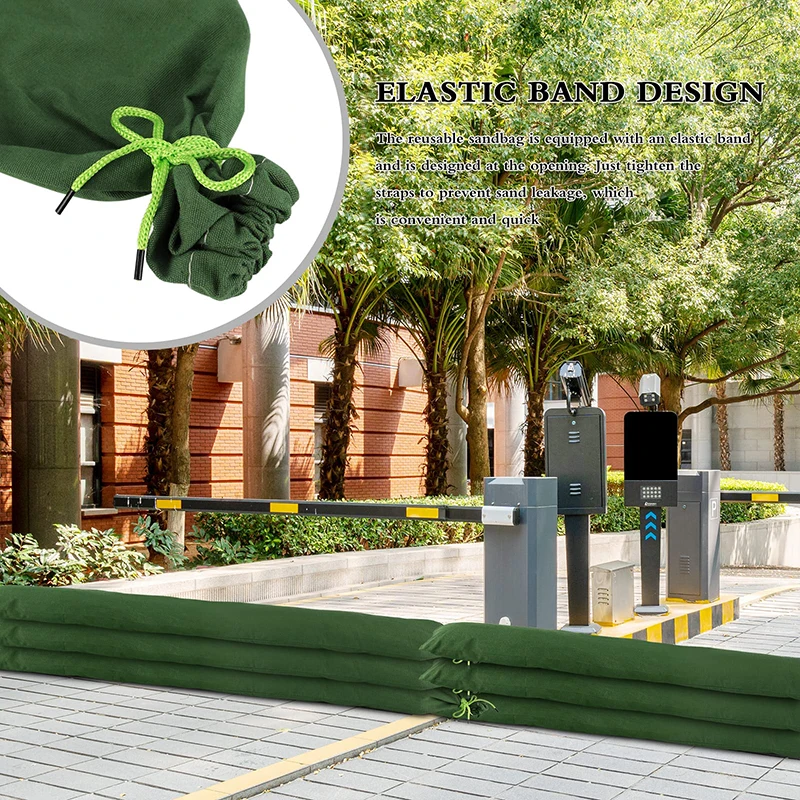 Long-Lasting Flood Prevention Sandbags - Organic Silicon Material for Property, Community, Garage & Staircase