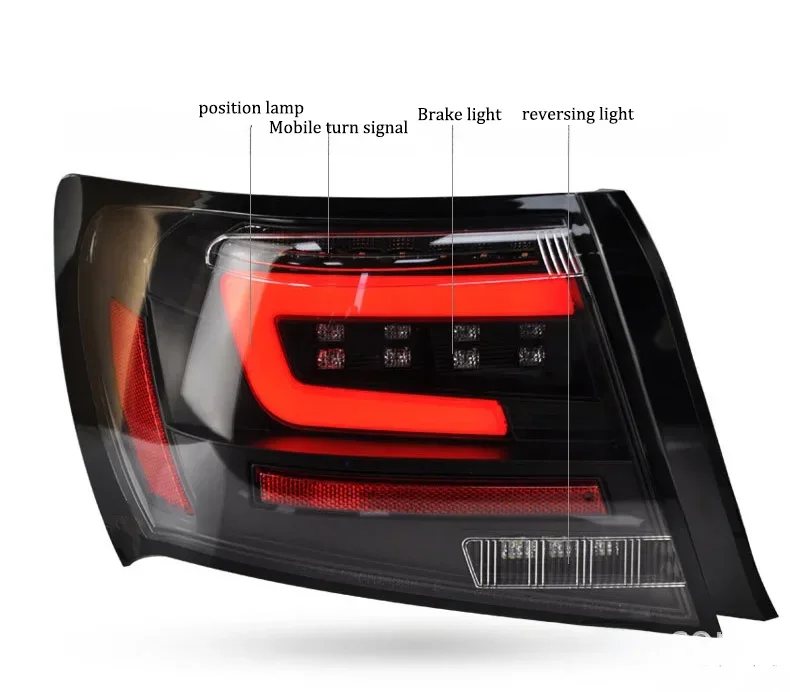 for Car taillights for Subaru Impreza WRX 2008-2014 taillight assembly modified LED running light flow turn signal