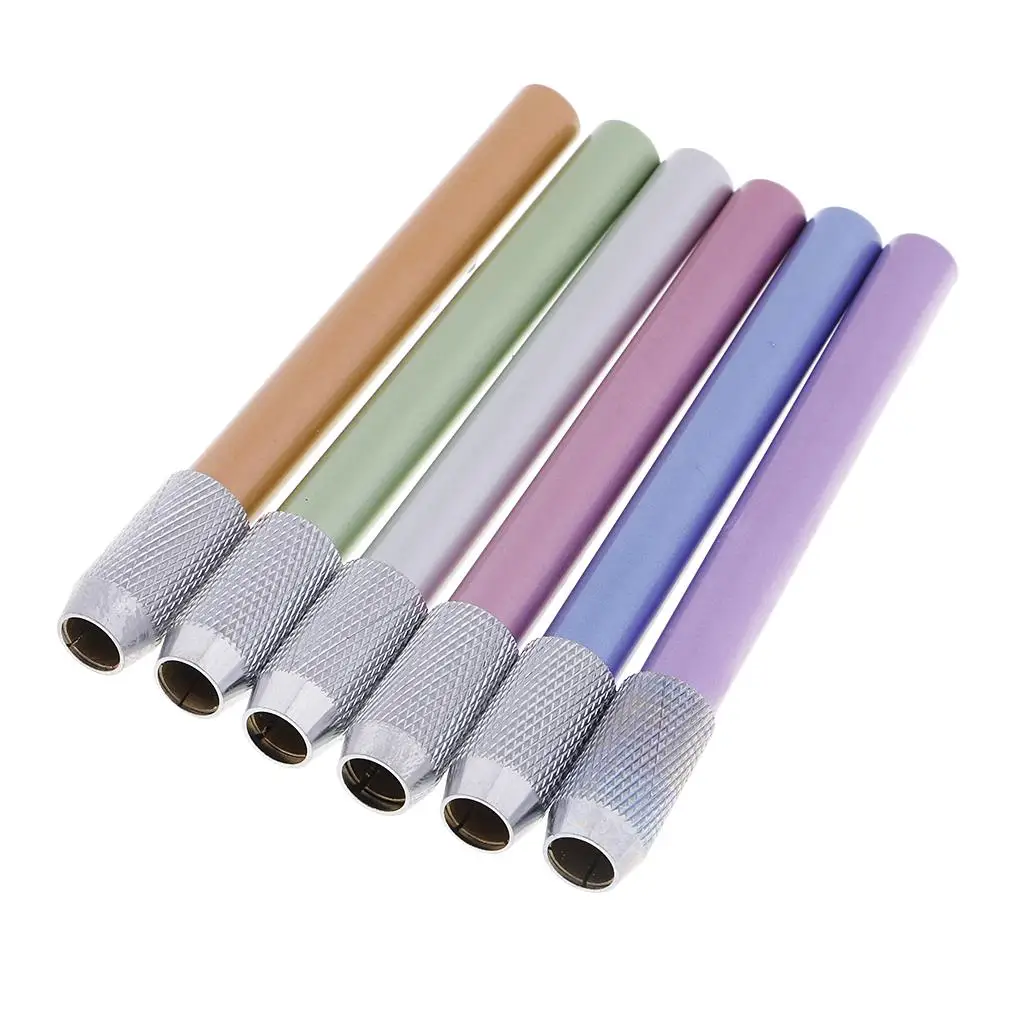 2-4pack Metal Pencil Lengthened Extender Holder School Office Stationery