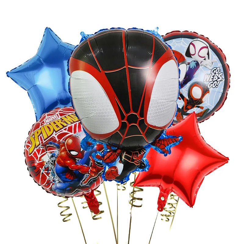 5 pezzi Disney cartoon Spiderman Iron Man Palloncino in pellicola di alluminio Capitan America Decorazione festa di compleanno per bambini Palloncino Baby Shower